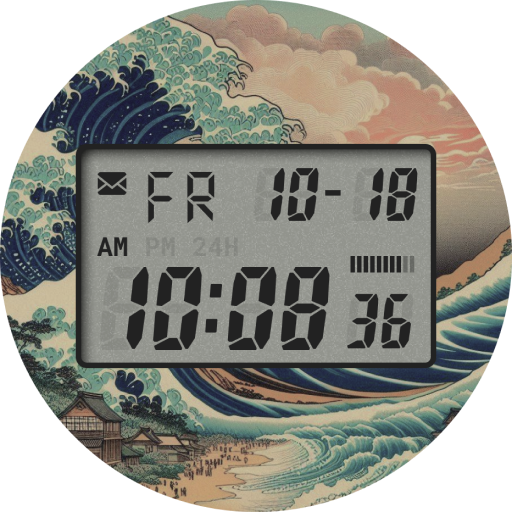 CELEST5562 Retro Digital Watch Android Screenshot