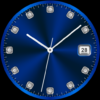CWF018 Blue Watch Face Android Screenshot