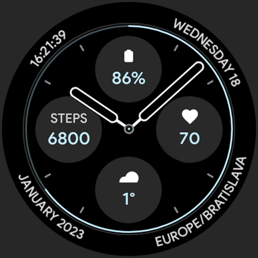 Casual Watch Face Android Screenshot