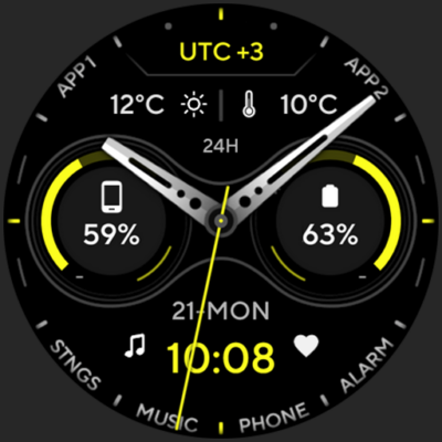Catalyst Watch face Android Screenshot