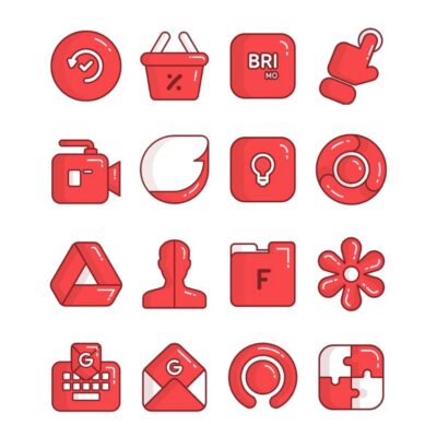 Cherry - Red icon pack Android Screenshot 2