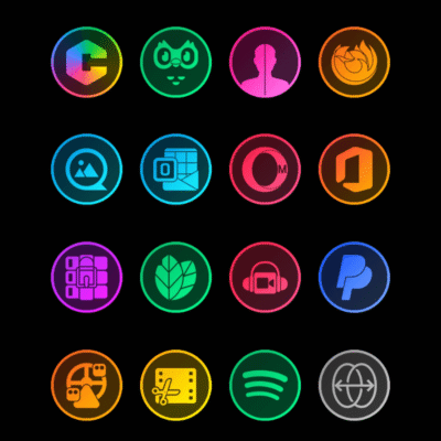 Circle Clear Icon Pack Android Screenshot 2