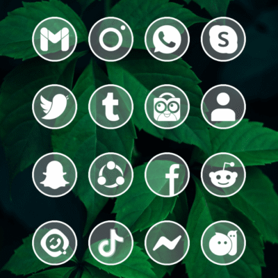 Circle Clear White Icon Pack Android Screenshot 4