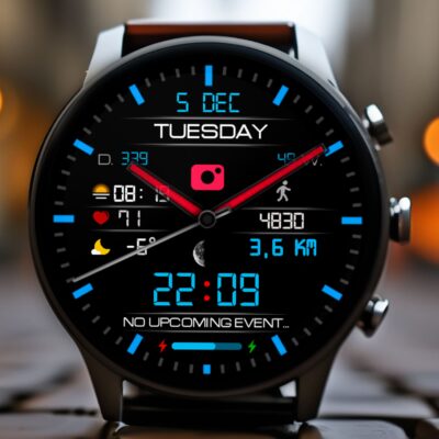 Classic LCD V3 watch face Android Screenshot 2