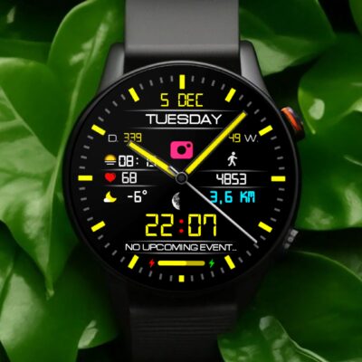 Classic LCD V3 watch face Android Screenshot 4