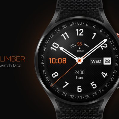 Climber Watch Face, WearOS Android Screenshot