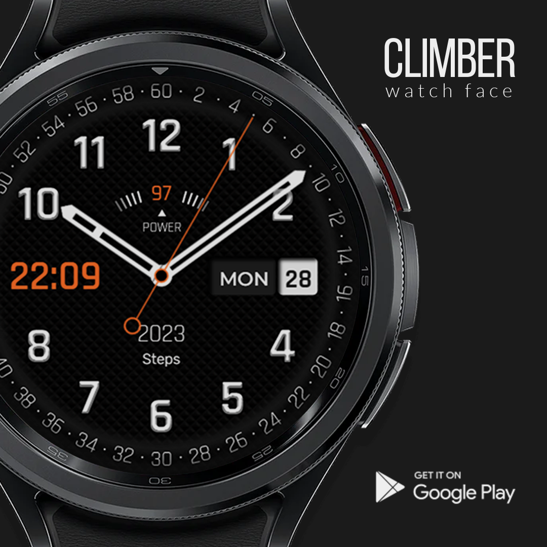 Climber Watch Face, WearOS Android Screenshot 4