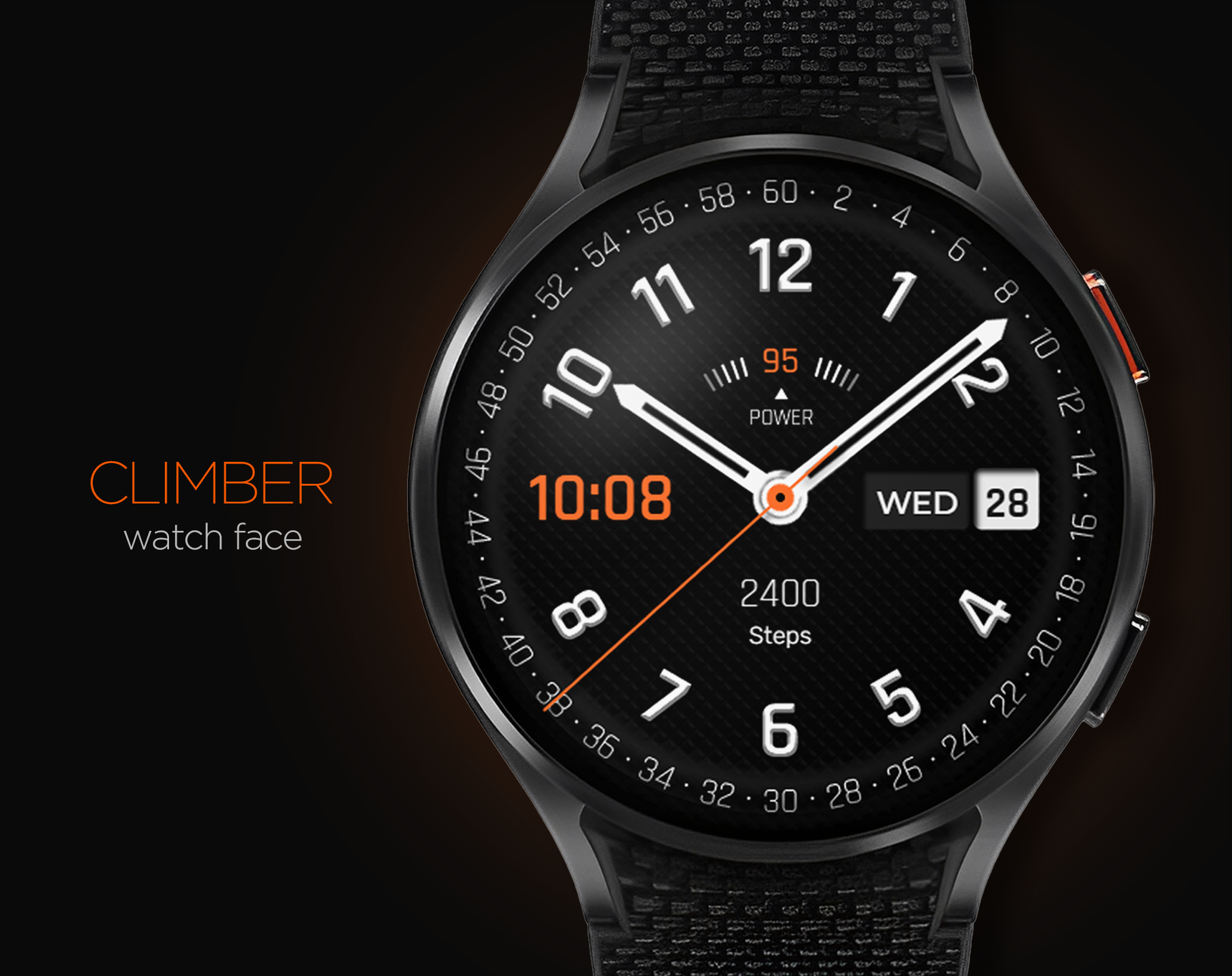 Climber Watch Face, WearOS Android Screenshot