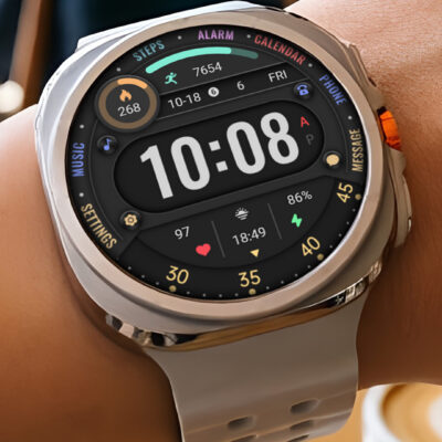 Colored Arc Text ZKin Watch Android Screenshot 2