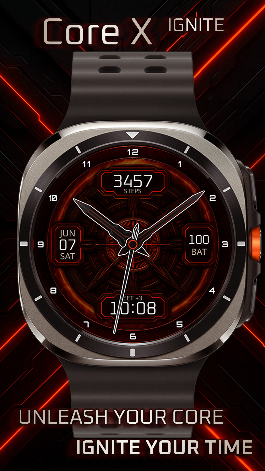 Core X Ignite Watch Face Android Screenshot 2