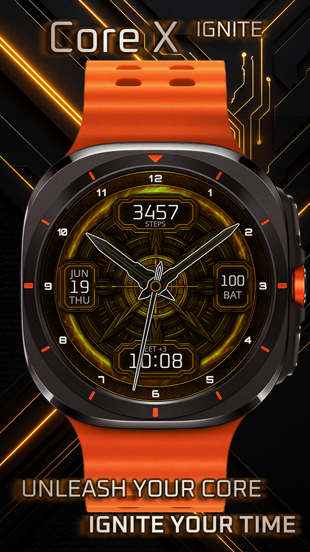 Core X Ignite Watch Face Android Screenshot 3