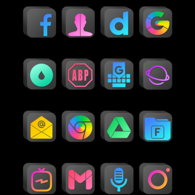 Cubic Dark Mode - 3D Icon pack Android Screenshot 3