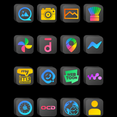 Cubic Dark Mode - 3D Icon pack Android Screenshot 4