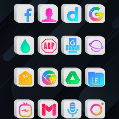 Cubic Light - 3D Icon Pack Android Screenshot 3