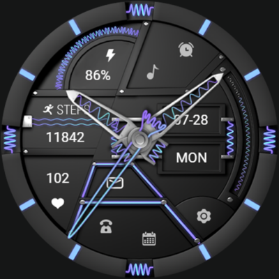 Cyberpunk 01 ZKin Watch Android Screenshot