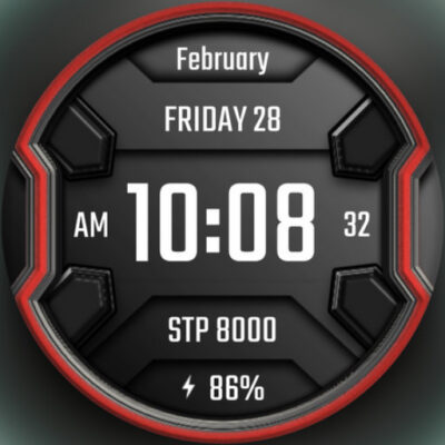 DADAM25: Modern Watch Face Android Screenshot