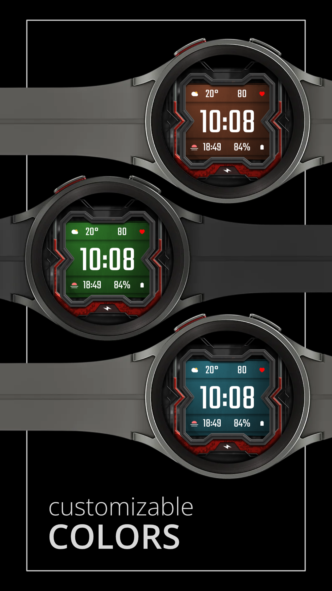 DADAM33: Modern Graphic Dial Android Screenshot 3
