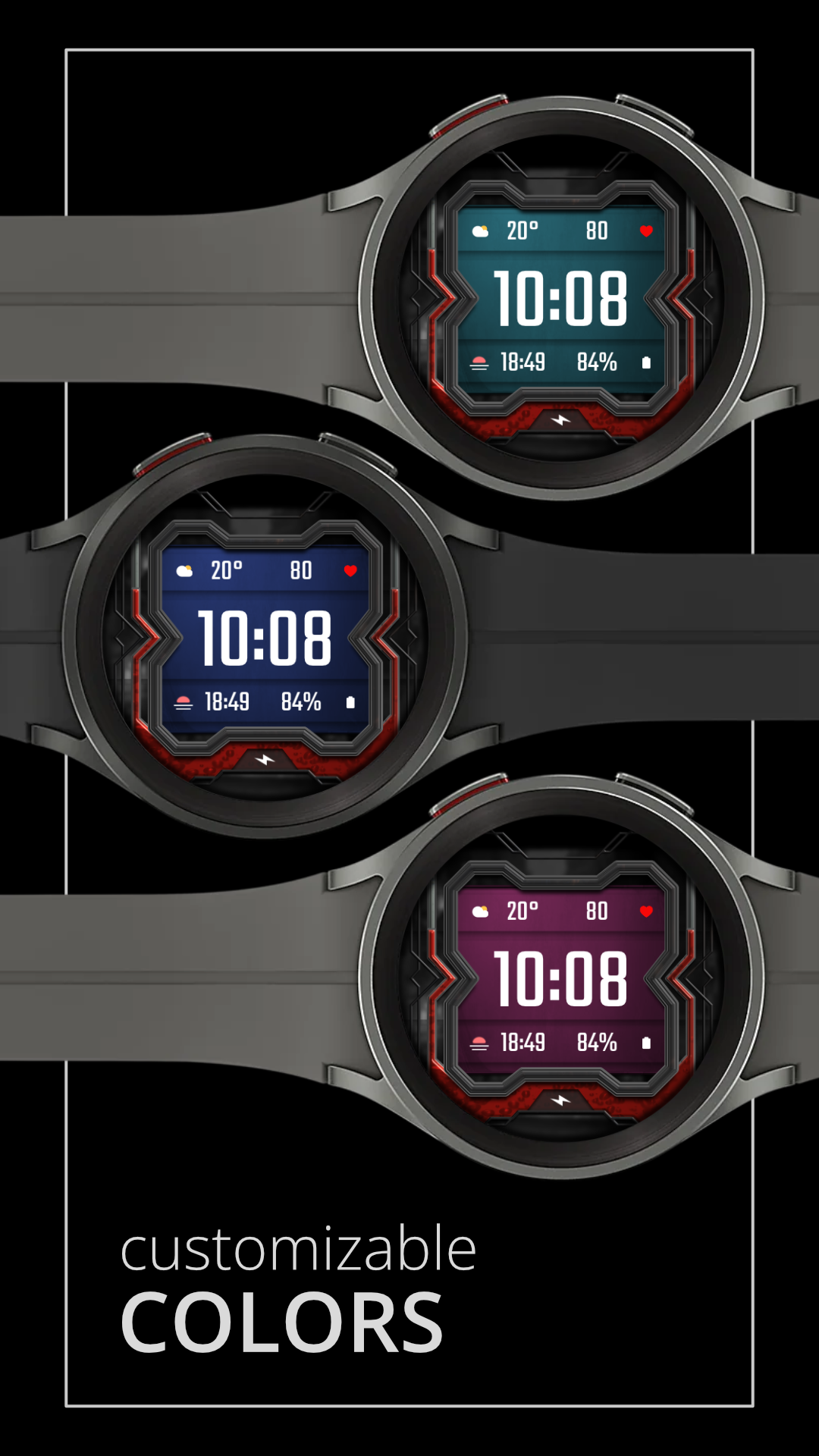 DADAM33: Modern Graphic Dial Android Screenshot 4