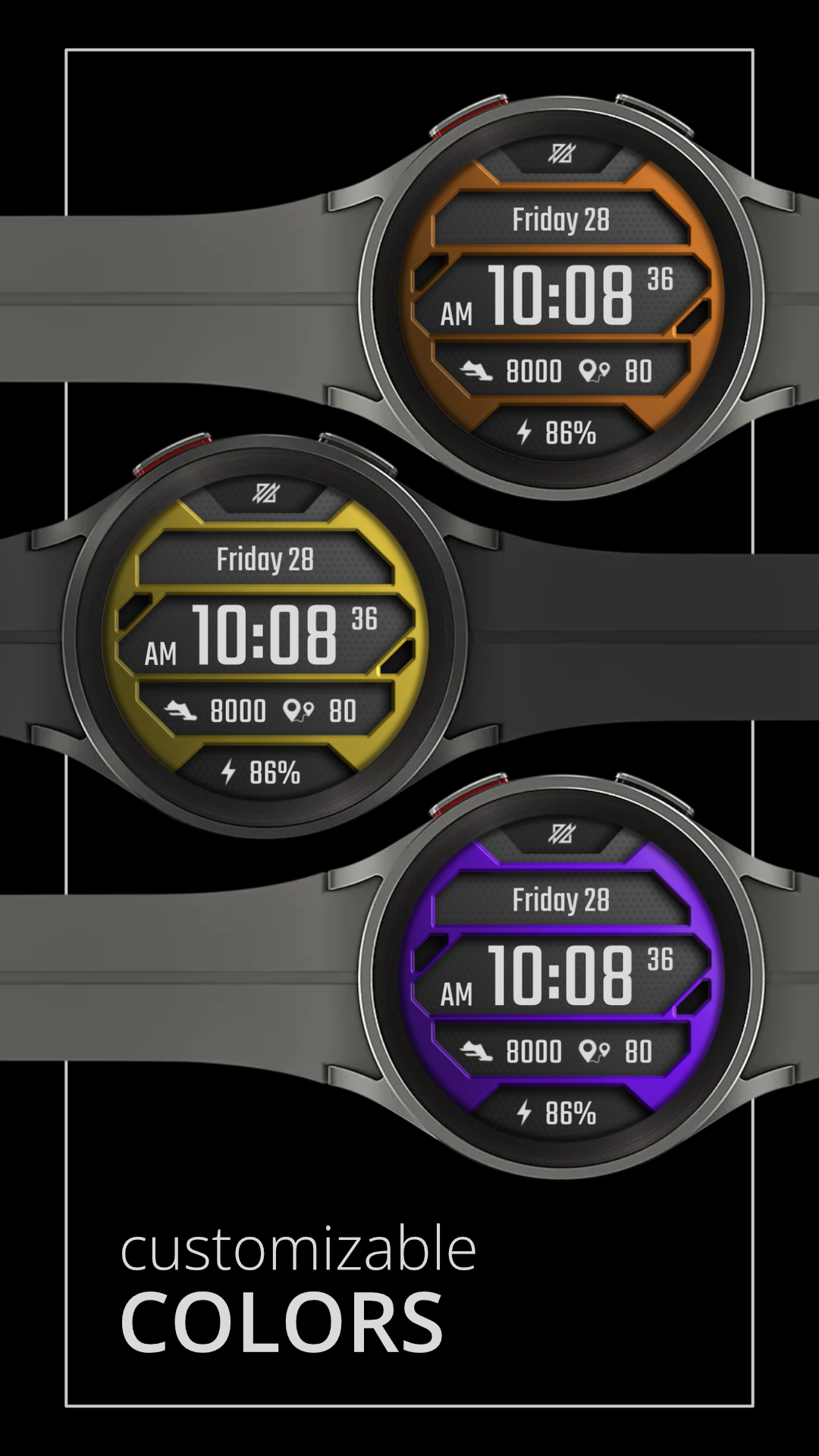 DADAM35: Sci-Fi Metal Dial Android Screenshot 4