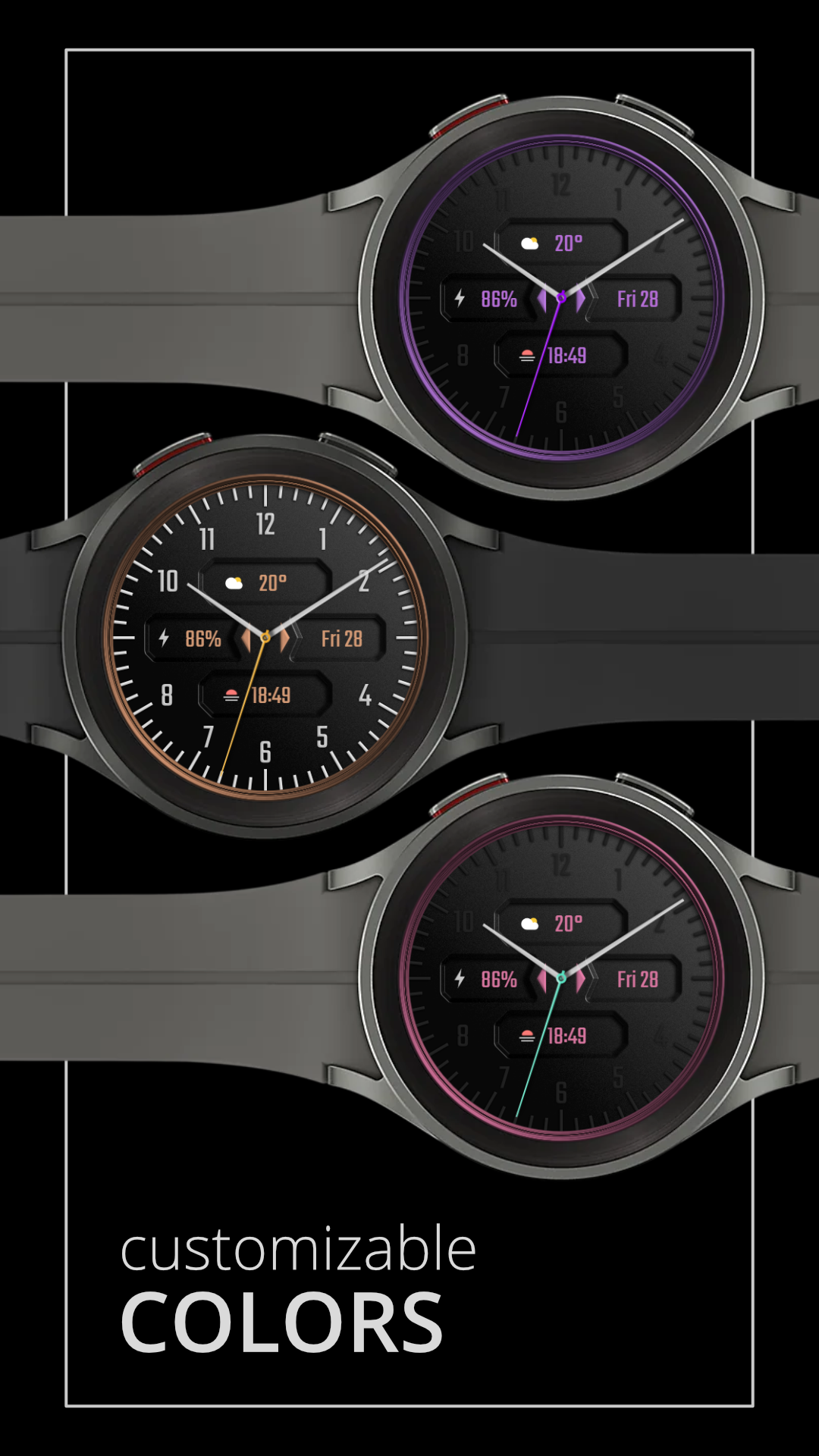 DADAM38: Analog Watch Face Android Screenshot 4