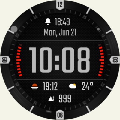 DADAM46: Graphic Hybrid Watch Android Screenshot