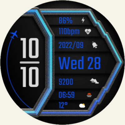DADAM48: Animated Watch Face Android Screenshot