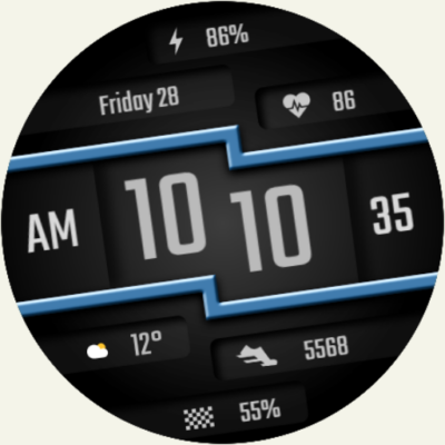 DADAM49: Minimal Watch Face Android Screenshot
