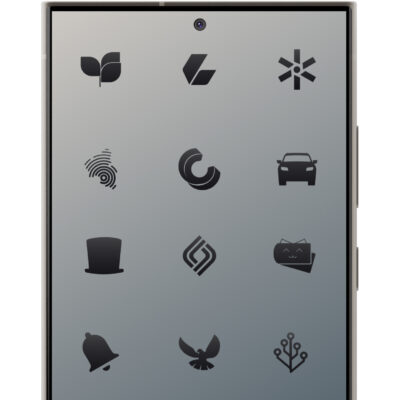 Dark Shapeless Icon Pack Android Screenshot 3