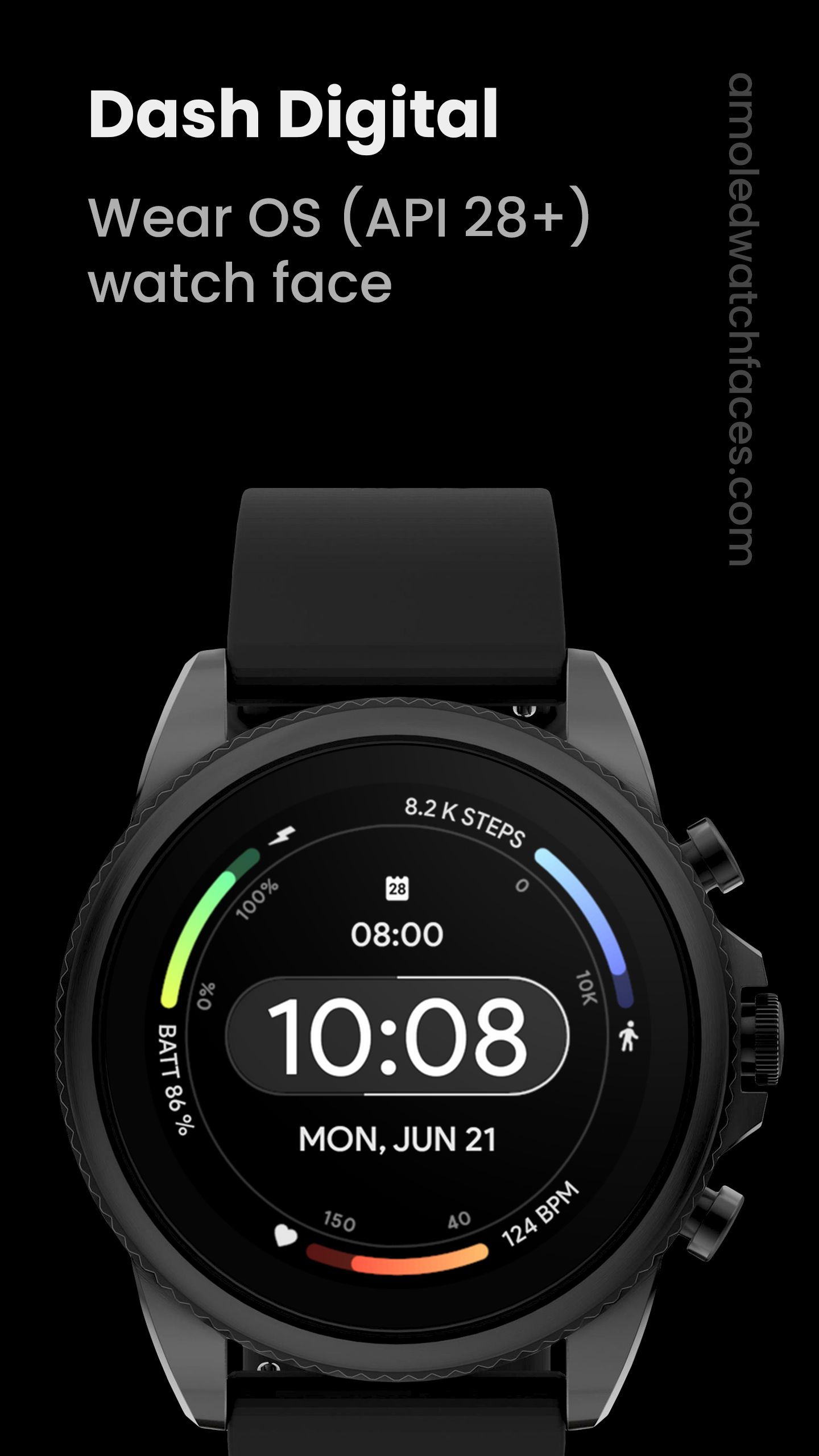Dash Digital: Watch face Android Screenshot 2