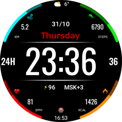 Digital Mebevod Watch face Android Screenshot
