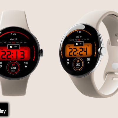 Digital sport color WatchFace Android Screenshot 3