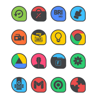 Drop Dark - Icon Pack Android Screenshot 2