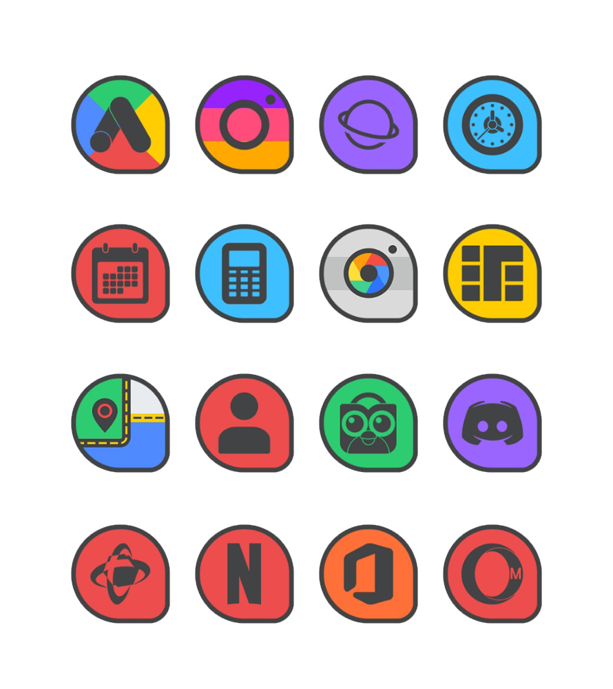 Drop Dark - Icon Pack Android Screenshot 3