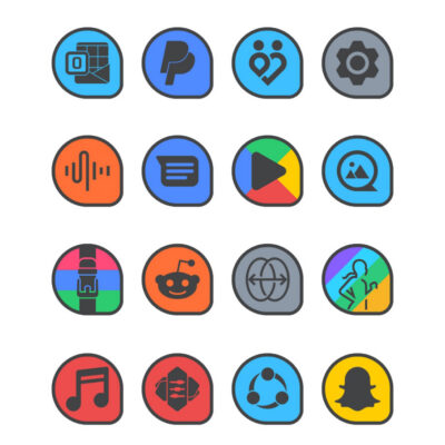 Drop Dark - Icon Pack Android Screenshot 4