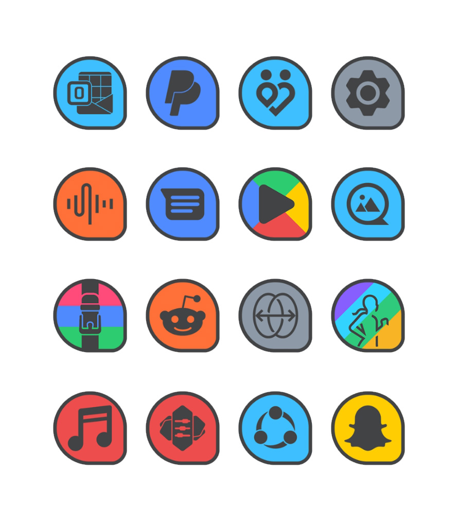 Drop Dark - Icon Pack Android Screenshot 4