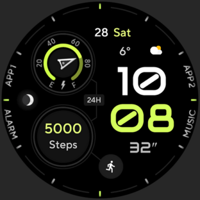 Dynamic PRO: Watch face Android Screenshot
