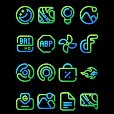 Earth - Lines Icon Pack Android Screenshot 2
