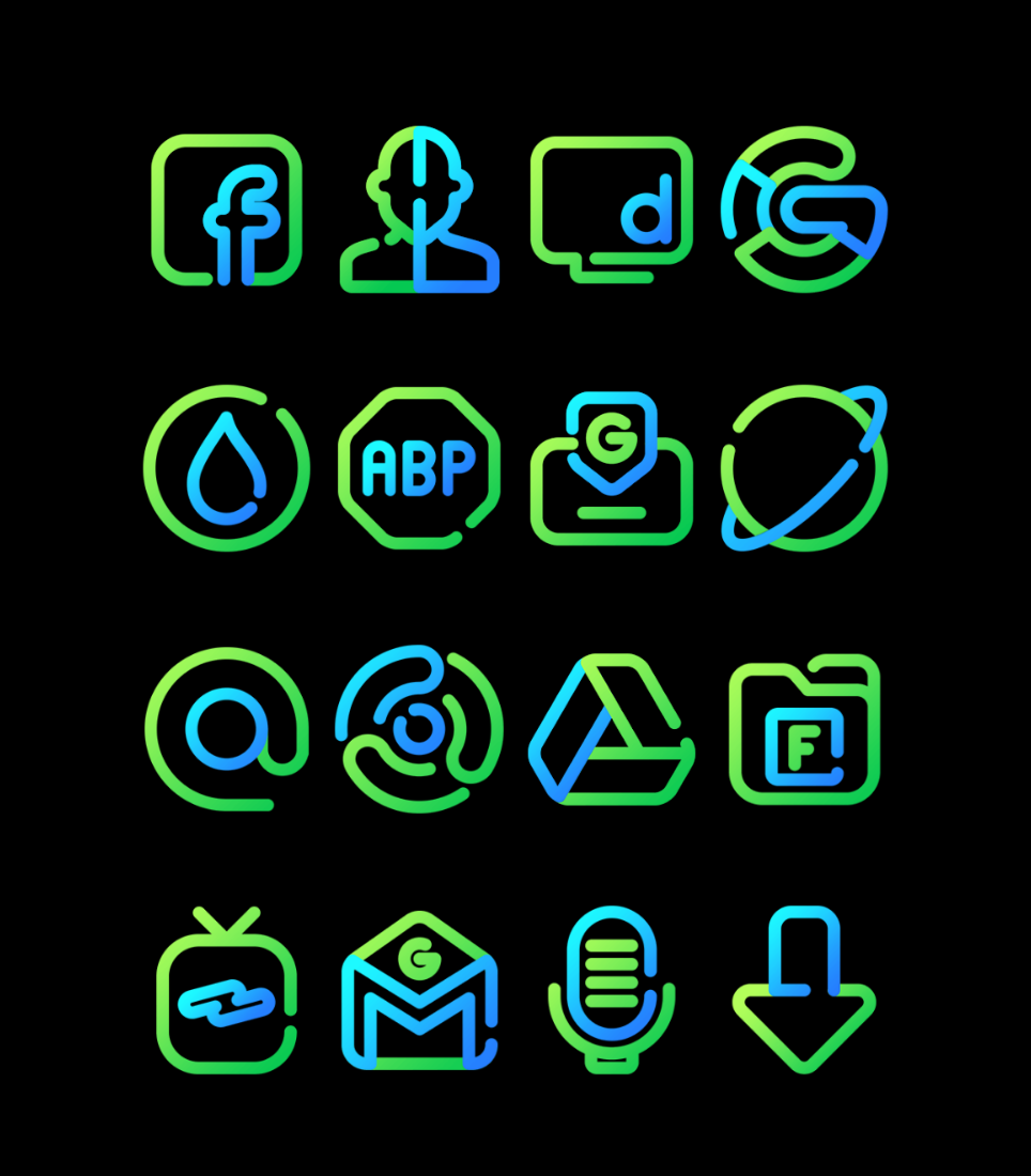 Earth - Lines Icon Pack Android Screenshot 3