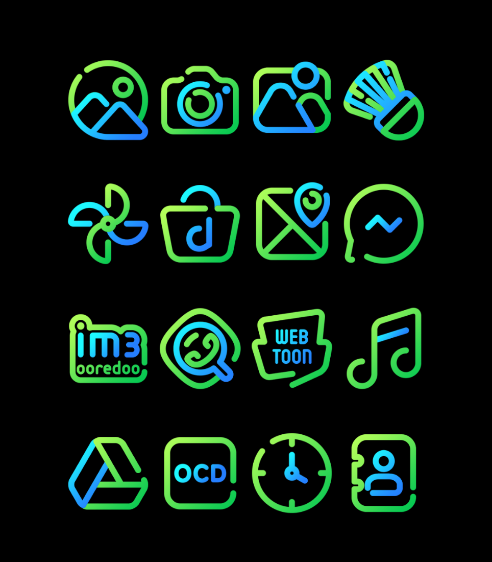 Earth - Lines Icon Pack Android Screenshot 4