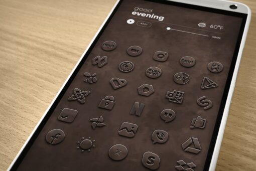 Embossed - Icon Pack Android App in the Google Play Store