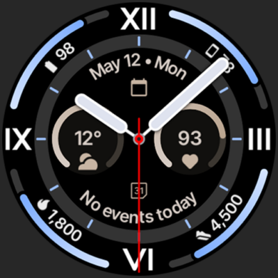 Explorer Watch Face Android Screenshot