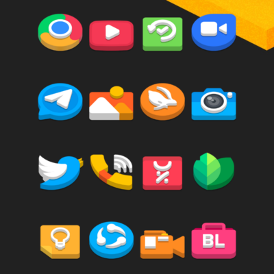 Flat 3D - Icon Pack Android Screenshot 2