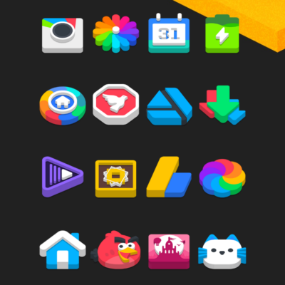 Flat 3D - Icon Pack Android Screenshot 3