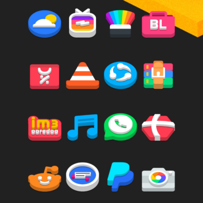 Flat 3D - Icon Pack Android Screenshot 4