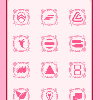 Floreal Rosa Icon Pack Android Screenshot 2