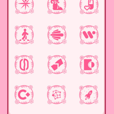 Floreal Rosa Icon Pack Android Screenshot 3
