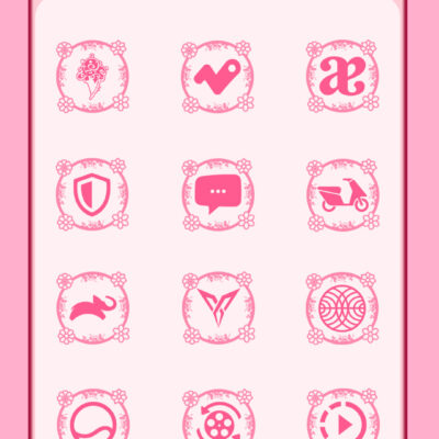 Floreal Rosa Icon Pack Android Screenshot 4