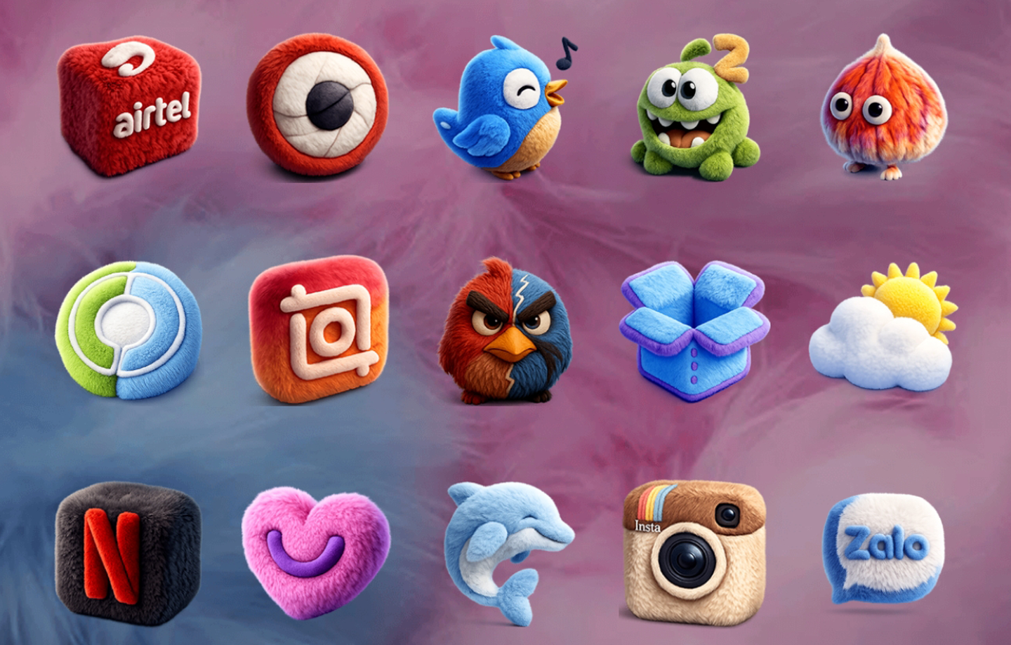 Fluffy 3D - Icon Pack Android Screenshot 3