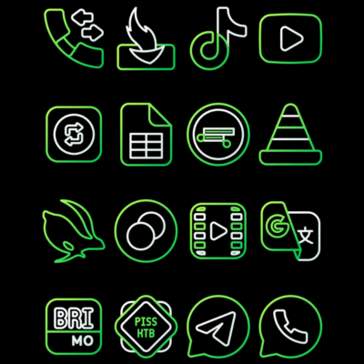 ForestLine Green - Icon Pack Android Screenshot 2