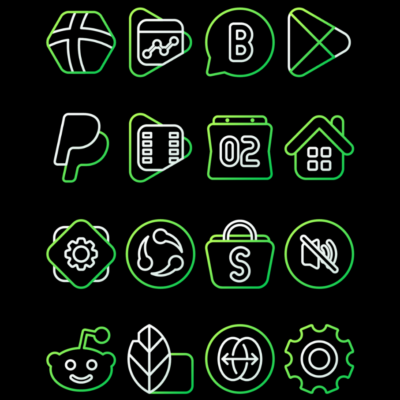ForestLine Green - Icon Pack Android Screenshot 3